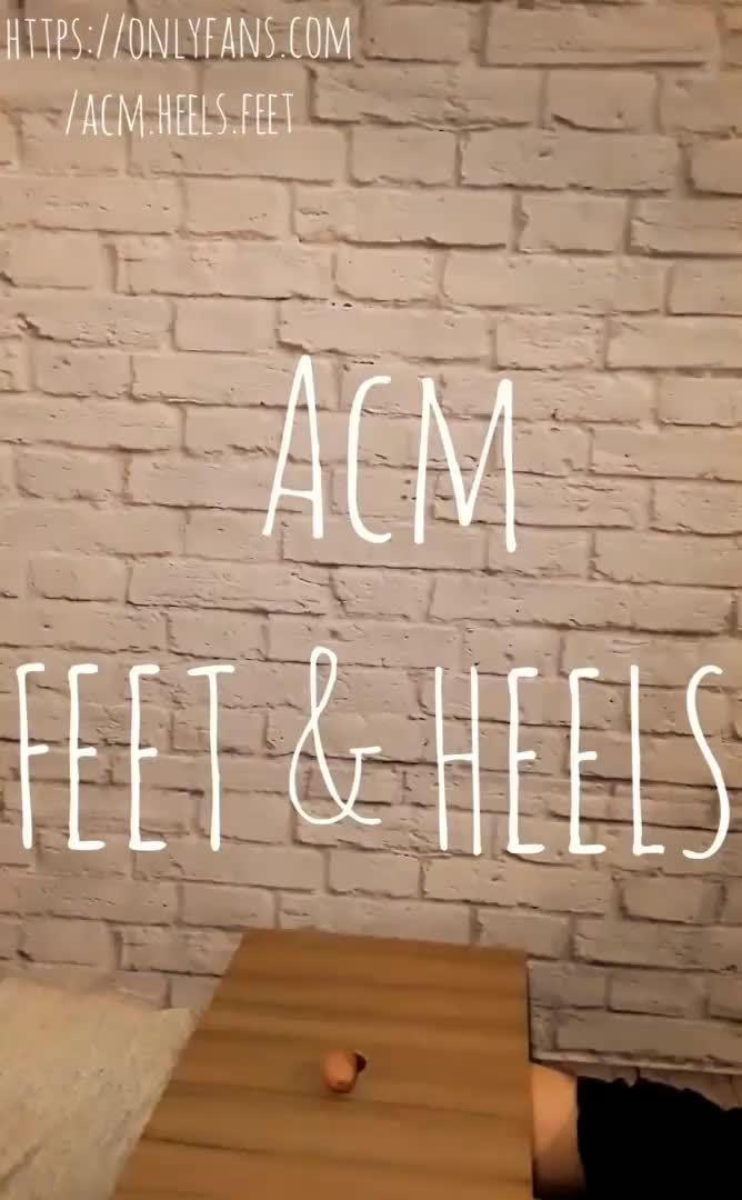 acm feet heels 运动高跟 隔板 鞋交 踩踏